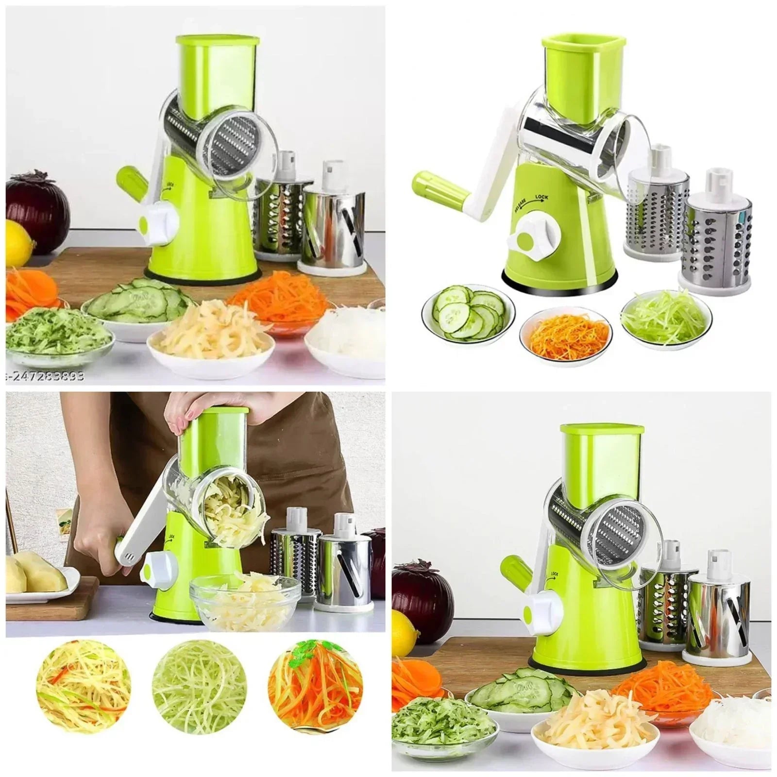 Manual Rotary Cheese Grater For Vegetable Cutter Potato Slicer Mandoline Multifunctional Vegetable Chopper Kitchen Accessories